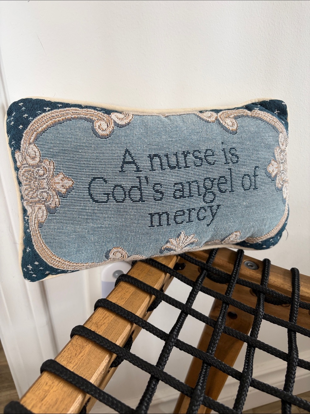 Decorative Throw Pillow - “A nurse is God's angel of mercy"